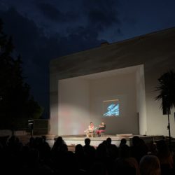 Anastasio con Alberto Spano alla mitica Casina Municipale della Selva
